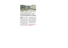 thumbnail of (2023-05-04) Im Bezirkshauptort wird ein Demenzgarten errichtet