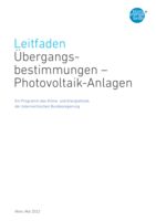 thumbnail of Leitfaden_Photovoltaik_Uebergangsbestimmungen