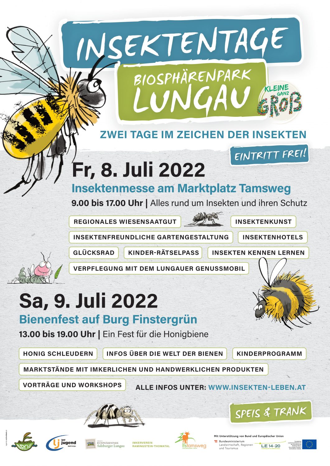 Insektentage im Biosphärenpark Lungau - 8. und 9. Juli 2022